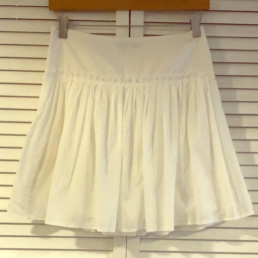 Banana Republic White Skirt